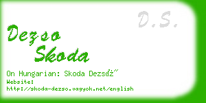 dezso skoda business card